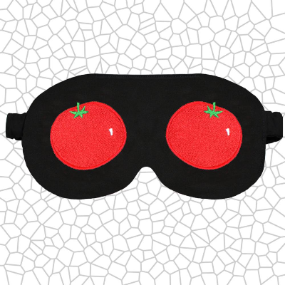 Tomaten Schlafbrille – Lustige Schlafmaske aus Baumwolle für Reisen & Zuhause