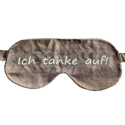 Luxus Schlafmaske Beige – Entspannende Schlafbrille für Reisen & Zuhause
