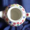 Teekanne kleine bunte Punkte mit passendem Stövchen,Teeset,Kaffepause,Frühstück Bild 7