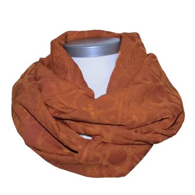 Loopschal Batist Loop Sommer Terrakotta graphisch