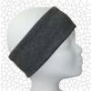 Stirnband Männer Jersey Baumwolle Polyester Mix Dunkelgrau personalisierbar Bild 1