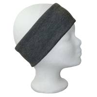 Stirnband Männer Jersey Baumwolle Polyester Mix Dunkelgrau personalisierbar Bild 2