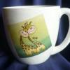 Mega große Tasse mit Giraffen,Kaffee,Tee,warme Hände,Handwärmer,Frühstück Bild 3