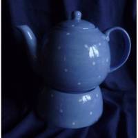 Teekanne mit Stövchen Bild 1