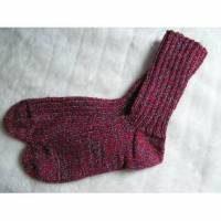 Socken - Gr. 50 - reine Handarbeit - 8fädig, extra dick Bild 1