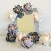 Lichterkette mit Rosen Blüten in Lavendel, Girlande Wohnzimmer Bild 5