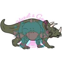 Plotterdatei Triceratops Bild 1