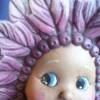 Baby mit Blumentopf,Rosa,Babyfigur,Kostüm,Chrysantheme Bild 8