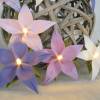 Lichterkette Sternchenblüte Lavendel, LED Lichterkette Kinderzimmer, Geschenk Einschulung Bild 4