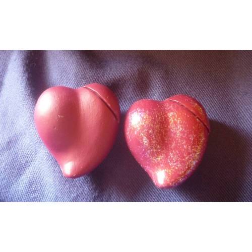 2 Tischkartenhalter ,Herzen,Keramik, Hochzeit,Taufe,Konfirmation, Kommunion,Geburtstag