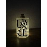 Flaschenlicht "Love maritim" Bild 1
