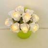 Lichterkette kleine Rosen als Hochzeitsdeko, Tischdeko Bild 7