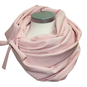 Loopschal Viskose Pastell Rosé – Weicher Schlauchschal von la miscela, doppellagig & beidseitig tragbar