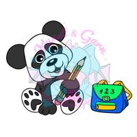 Plotterdatei KiGa Panda Junge Bild 1