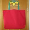 Stofftasche Rot aus Baumwolle für Einkauf, Sport oder Freizeit Bild 3