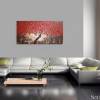 Acrylbild auf Leinwand Bild abstrakt Baum mit roten Blumen Leinwandbilder Wandbilder Wanddeko Bilder für Wohnzimmer by ilonka Bild 2