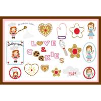 Stickdatei Love & Cookies 13x18 Bild 1