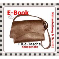 E-Book - FILZTasche / Umhängetasche, Nähanleitung und Schnitt Bild 1
