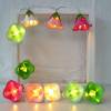 Lichterkette Glockenblume himbeer mit LED für Kinderzimmer, Geschenk Einschulung Bild 6