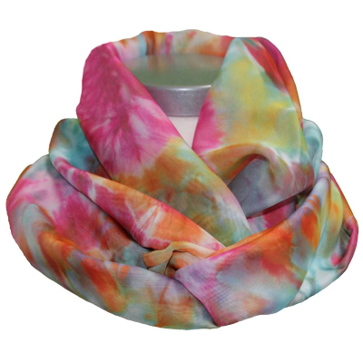 Loopschal Damen Loop Schal Chiffon Chiffonschal multicolor