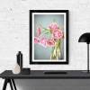 Blumen Stillleben, Tulpen in Rosa, botanischer Kunstdruck, Fotografie in der Größe 45 x 30 cm Bild 5