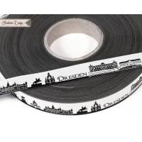 Dresden Skyline Webband schwarz/weiß Bild 1