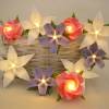 Lichterkette Lavendel Rose Edelweiß, LED Lichterkette Kinderzimmer, Geschenk zur Einschulung Bild 2
