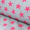 Stretchjersey Rollin' Stars pink auf grau Bild 1