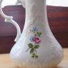 Vintage Porzellan Blumenvase mit Henkel, Manufaktur Bavaria KPM, Handarbeit, Blumenmotiv, Bild 2