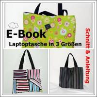 E-Book / Laptoptasche in 3 Größen, Nähanleitung und Schnitt Bild 1