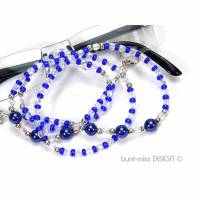 Brillenkette Perlenkette hellblau himmelblau. Glasses chain lightblue, glasses chain for women. Bild 1