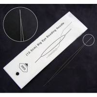 Perlfädelnadel - Big Eye Beading Needle 12,5 cm Bild 1