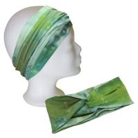Haarband Stirnband Batik Jerseyhaarband zum Wickeln oder Knoten Bild 1