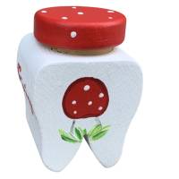 Milchzahndose Zahndose für Milchzähne Fliegenpilze weiss rot Bild 4