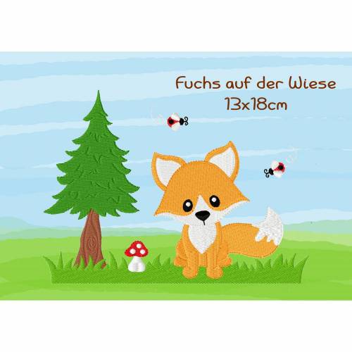 Stickdatei Fuchs 13x18 cm