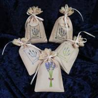 Lavendelsäckchen mit Lavendelmotiven Bild 1
