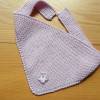Babyhalstuch - Baby-Schal aus  Wolle-Merino - grau rosa blau Bild 4