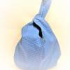 Projekttasche, Knotentasche blau mit Vogelmotiv Bild 5