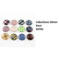 10 Cabochons,Motivauswahl,10mm,Glassteine,Glascabochon, Karos, 03702 Bild 1
