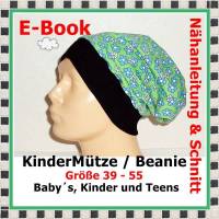 E-Book - KinderMütze/Beanie Gr. 39-55, Nähanleitung und Schnitt Bild 1