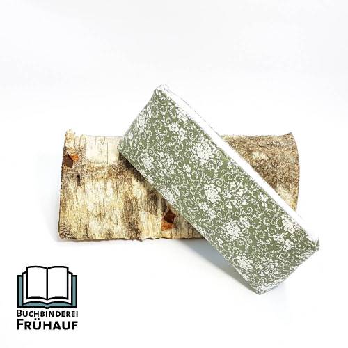 Federmäppchen Schlampermäppchen Kosmetiktasche Etui romantisch grün geblümt