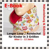 E-Book - Langer KinderLoop / Rundschal, Nähanleitung und Schnitt Bild 1