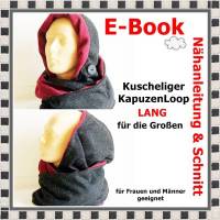 E-Book - KapuzenLoop / langer Schal, Nähanleitung und Schnitt Bild 1