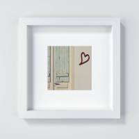 Herz Print, ein Geschenk für Verliebte oder zum Valentinstag, Größen 13 x 13 cm + 20 x 20 cm Bild 1