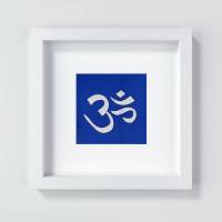 Om Symbol, ein schönes Geschenk für Menschen, die gerne meditieren, Größen 13 x 13 cm + 20 x 20 cm Bild 1