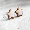 Zimtstern Mini - Ohrstecker Miniaturefood - Weihnachten - Mini - Cookies Bild 2