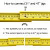 Jig / Knotenhilfe / Knüpfbrett für Paracord etc. ca. 80 cm lang mit Starterpaket Bild 7