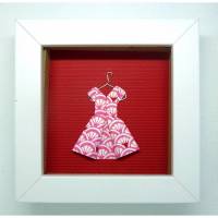 Kleidchen auf Kleiderbügel // Minibild 10 x 10 cm zum Aufstellen oder Hängen Bild 1