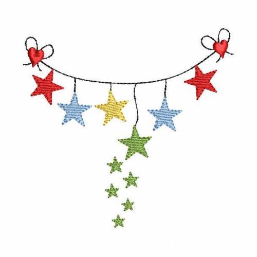 Sternengirlande 10x10cm