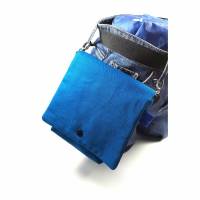 Gürteltasche, blau-petrol, Canvas, Schulter-/ Gürteltasche, Bild 1